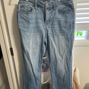 St. John's Bay Women's Straight Leg Jeans - Light Blue